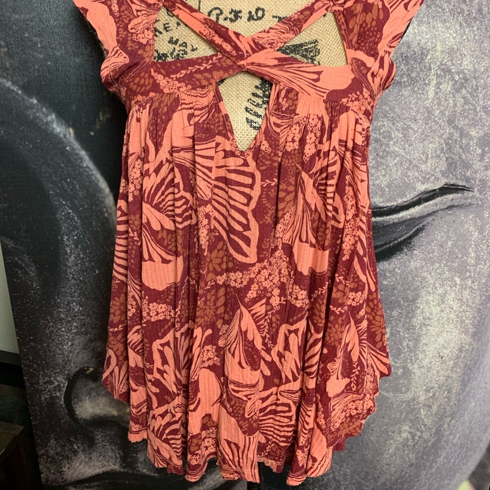 NWOT Free People Sugar Cane Crisscross Tank - Picture 4 of 7